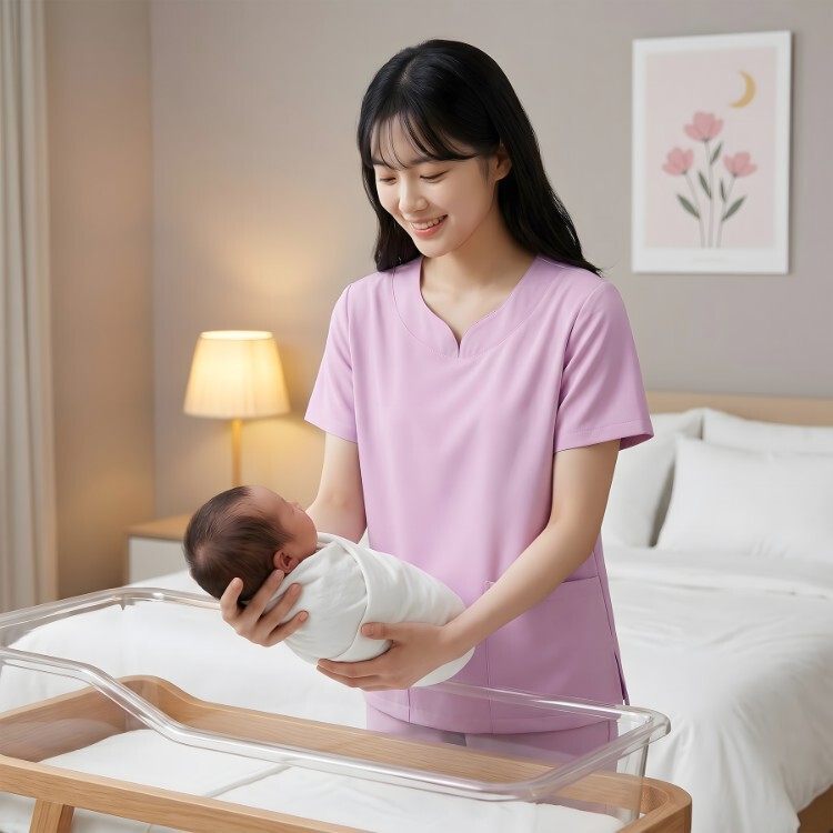 Maternity Nurse Uniform, Specialized Work Attire, Housekeeping Uniform, Home Service Uniform, Postpartum Care Center Nursing Uniform Set, Work Uniform, Hand-Washing Uniform