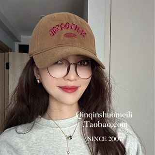 巨洋复古藏青色棒球帽加深版遮颧骨显脸小男女款休闲百搭鸭舌帽