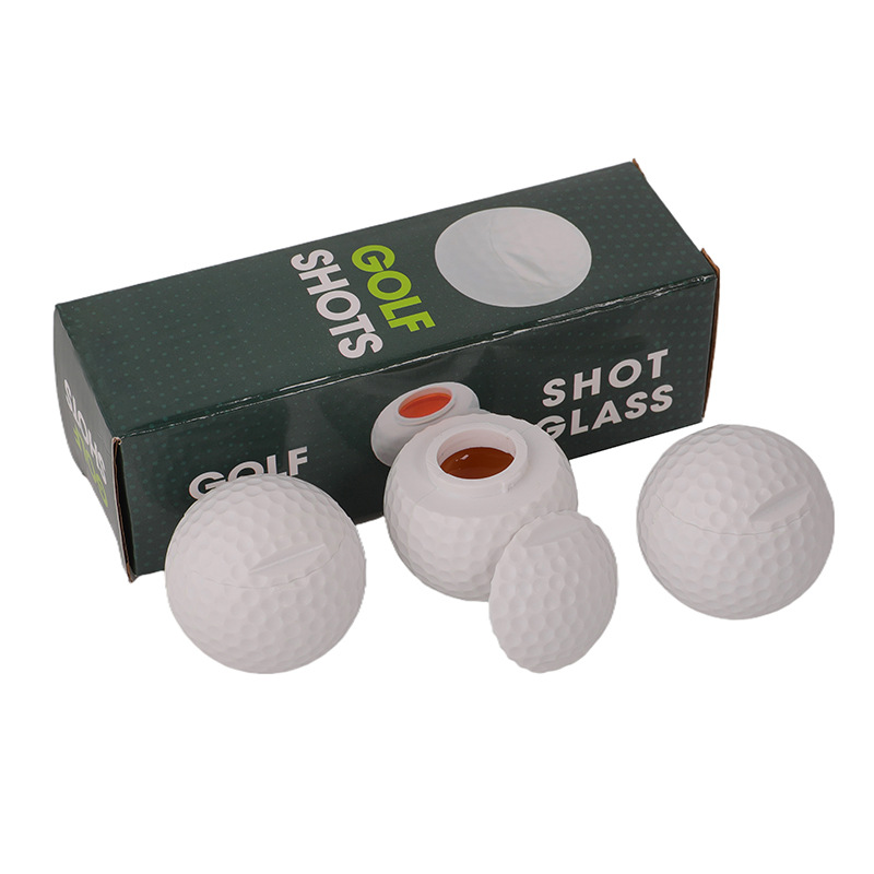 Vaso chupito con forma de pelota de golf, copa divertida para exterior
