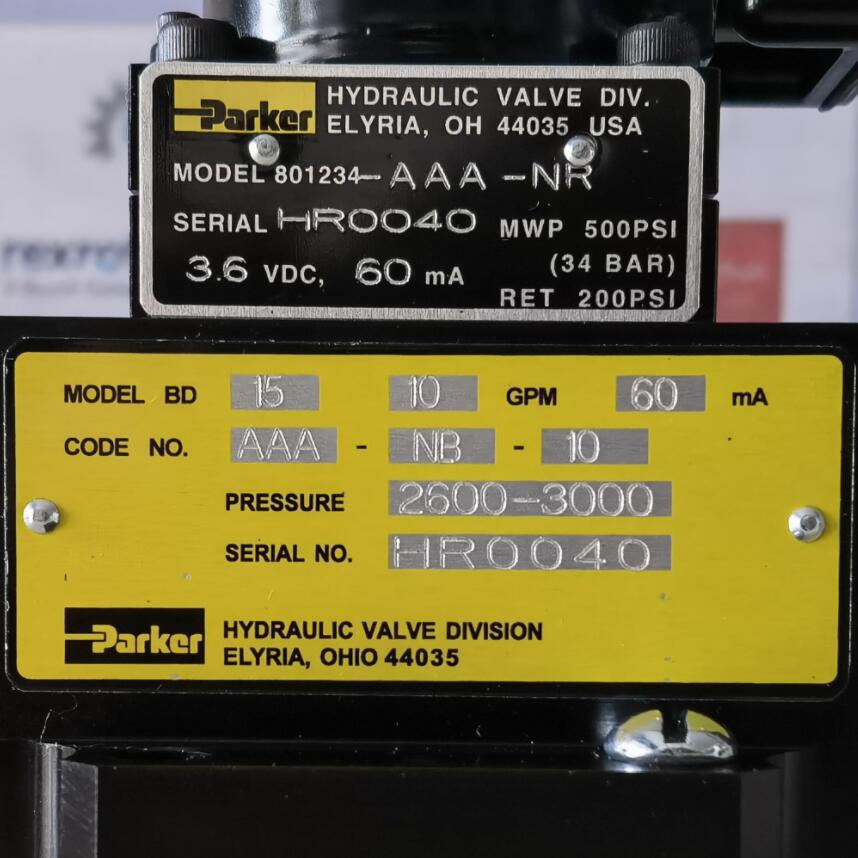 BD15AAANB10 # Parker//派克，伺服阀