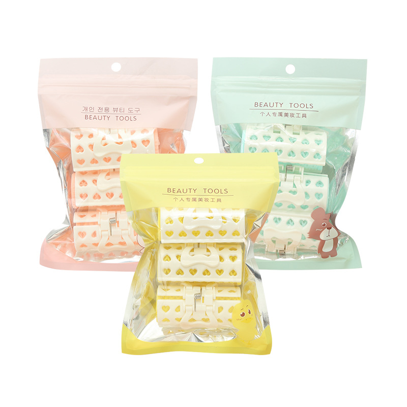 Slubby amor rizador de pelo hueco 3 paquete ABS onda de pelo raíz mullido que forma rizador al por mayor S908