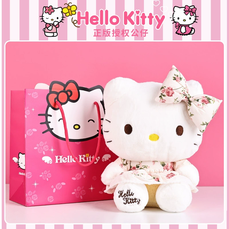 Плюшевая игрушка (Hello Kitty) 10–30 см, лицензированная коллекционная кукла, варианты подарочных пакетов