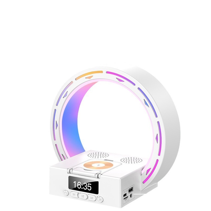 爆型bluetoothオーディオ無線充電ベッドの雰囲気小夜灯時計携帯電話スタンド多機能スピーカー|undefined
