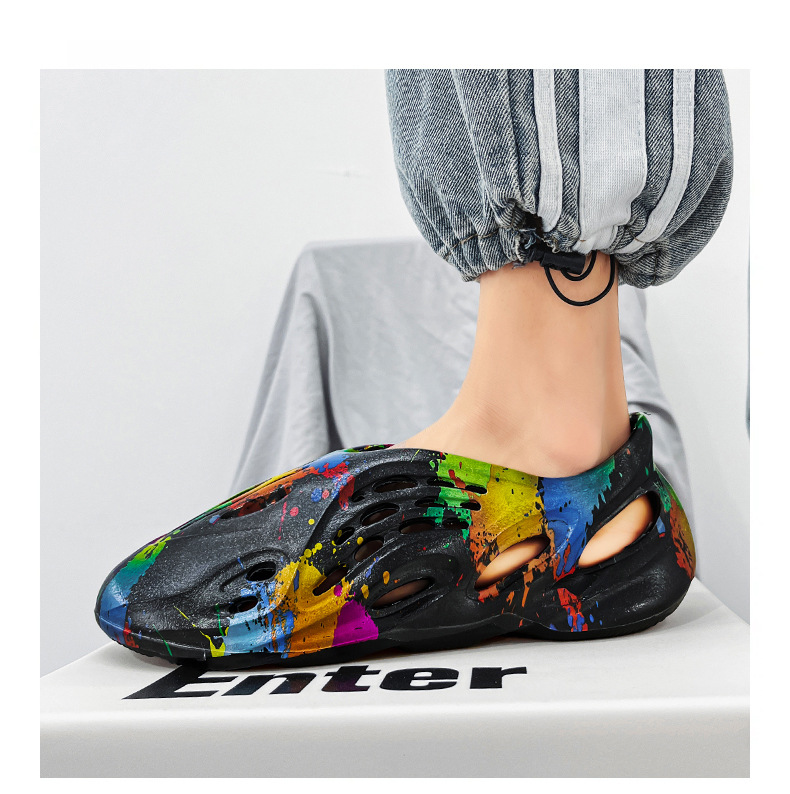 Sandali romani da esterno di tendenza Instagram con nuovo buco mimetico estivo oversize per scarpe da spiaggia da uomo_voghion.com