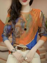 清仓捡漏~高档特价时尚女装2025春季新款减龄长袖圆领T恤女上衣潮