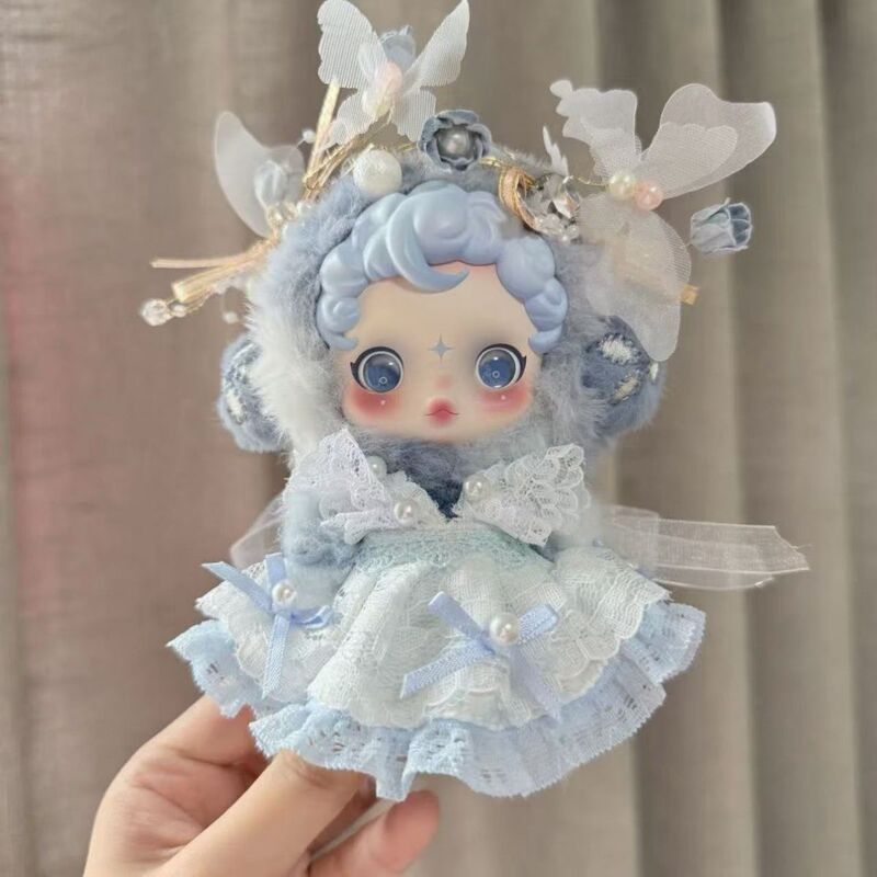 泡泡玛特娃衣冬日乐章SKULLPANDA光织园10cm皑雪歌晨露衣服着替|undefined