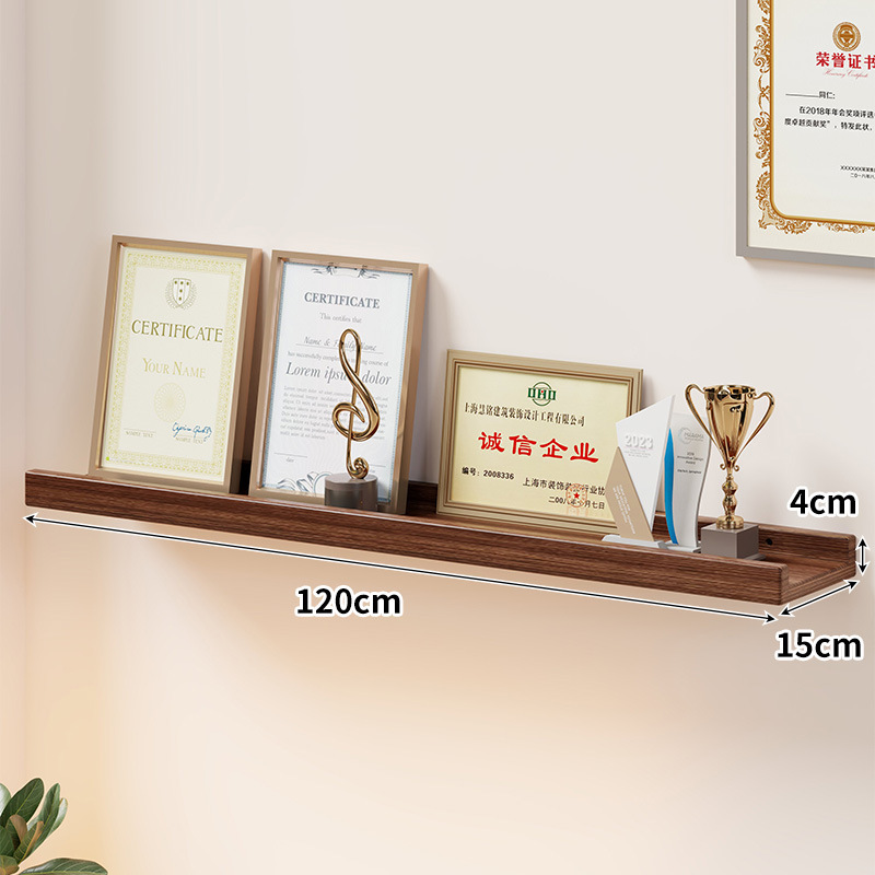 荣誉墙展示架公司墙上一字隔板奖杯奖牌企业学校证书壁挂式置物架|undefined