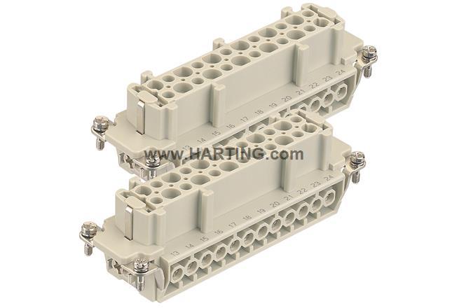 HARTING 连接器 09330242711 母芯 HAN-24E-F-s 编号 2425-48