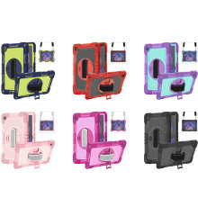 旋转支架撞色全包适用三星S9FE/S9平板保护壳小米pad6/6pro带肩带