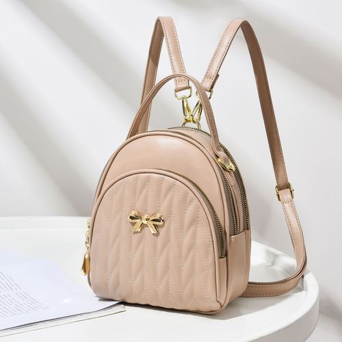 2024 New Style Embroidery Fashion Korean Student Backpack Travel Bag Simple and Elegant Embroidery Women's Bag 