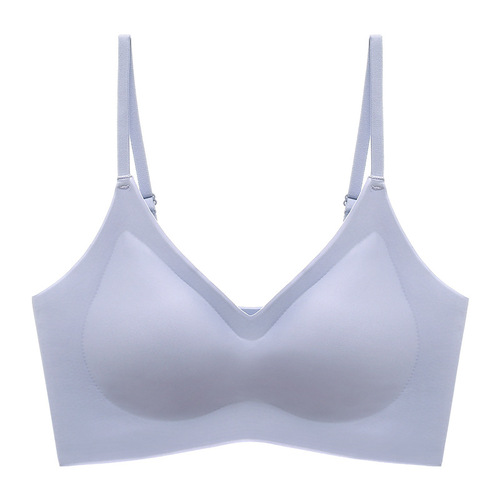 Wireless strapless bra for women, small bust, shaping, backless, strapless, sports bra with no underwire and adjustable shoulder straps.