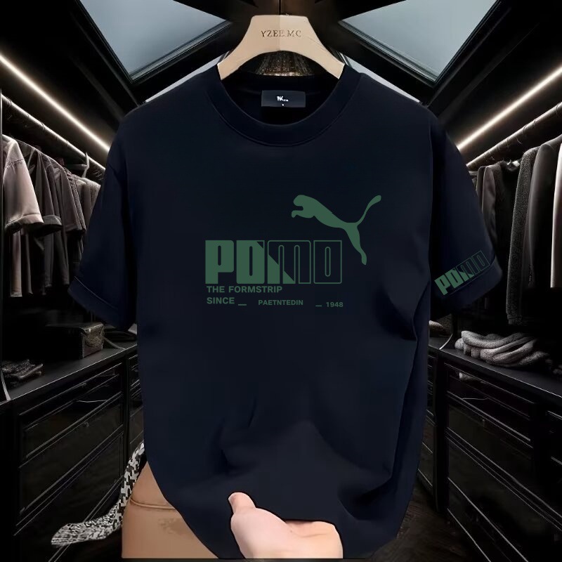 2025 nueva moda suelta versátil chaqueta de verano ropa de moda de hombre algodón camiseta de manga corta de hombre