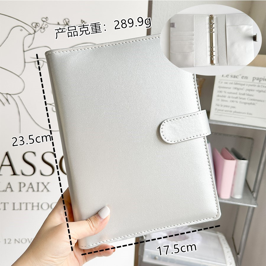 A5 Splitter PU DIY Binder Notebook Abdeckung Tagebuch Agenda Planung Papier Abdeckung Schule Schreibwaren – Detail 1