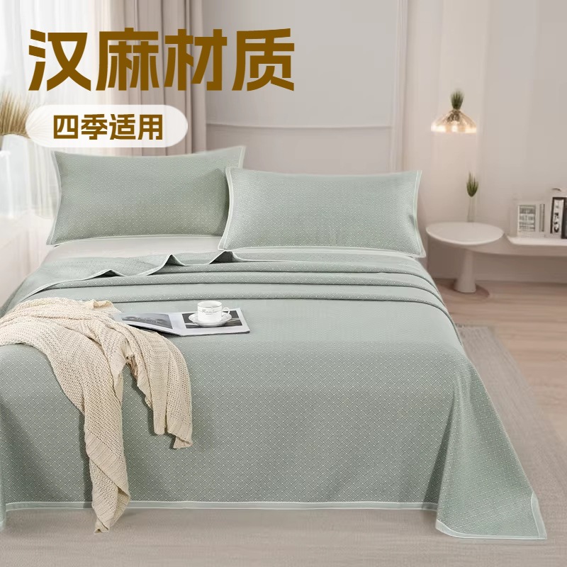 Direct selling Hanma mat three-piece set Hanma thick air conditioning mat single double bed 2.0m bed four seasons Hanma cool