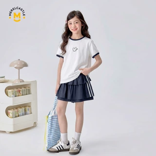 26XZT559女童夏季时髦套装中大童时尚夏装2026新款洋气两件套