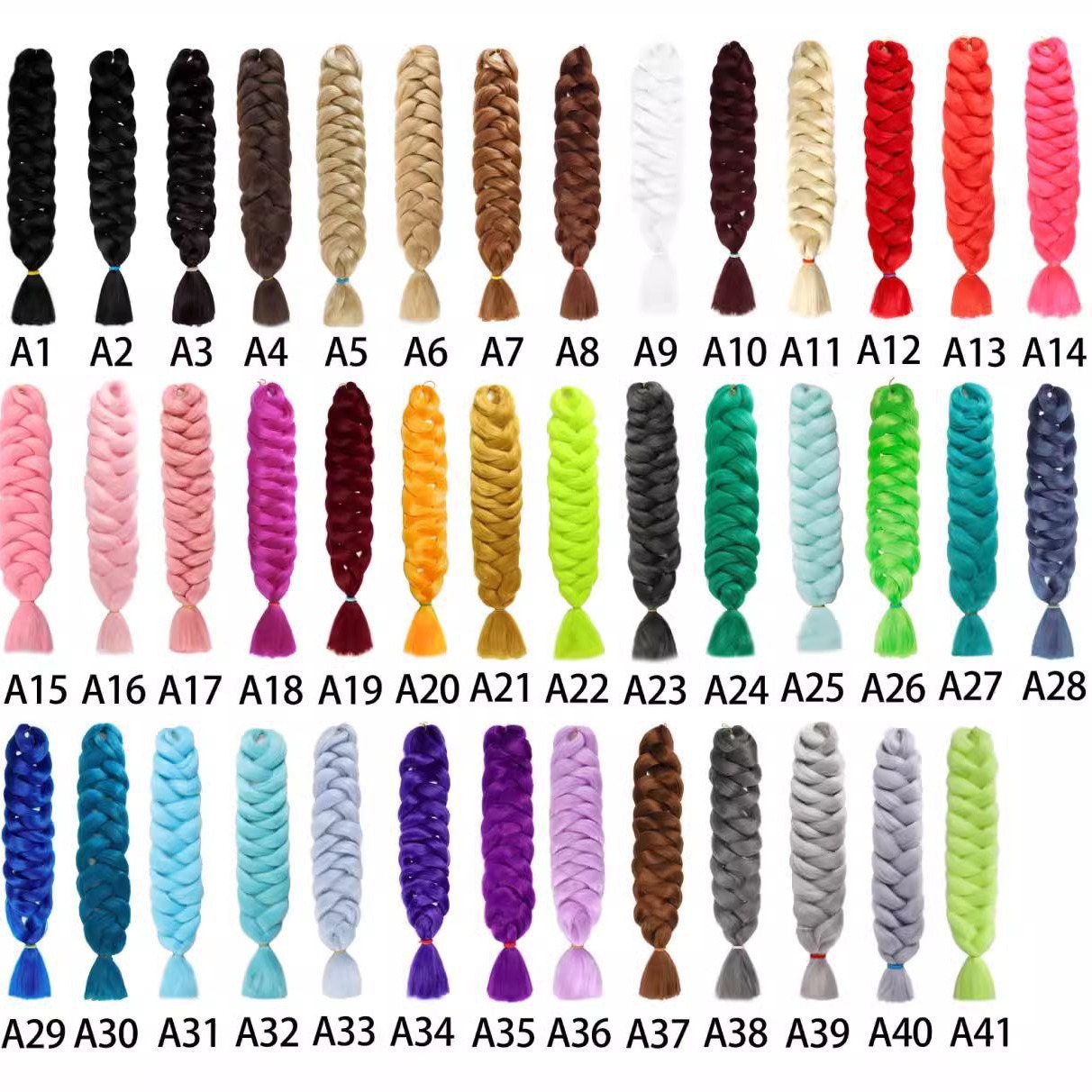 Embalaje de 165gXP África negro trenza sucia larga color trenza grande Xpression braid 82inch