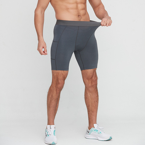 Men's leggings, shorts, basketball training bottoming fitness shorts, cross-border quick-drying shorts with pockets