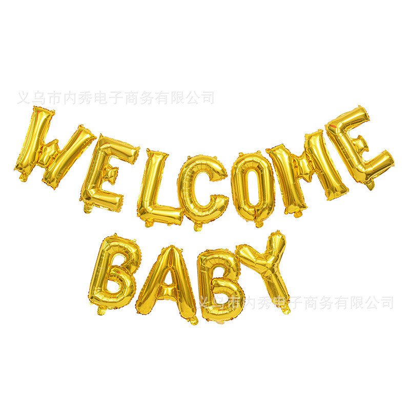 BIENVENIDO BEBÉ globo de aluminio BABY Gender revele Ball Bear Boy Girl BIENVENIDO BABY pie par
