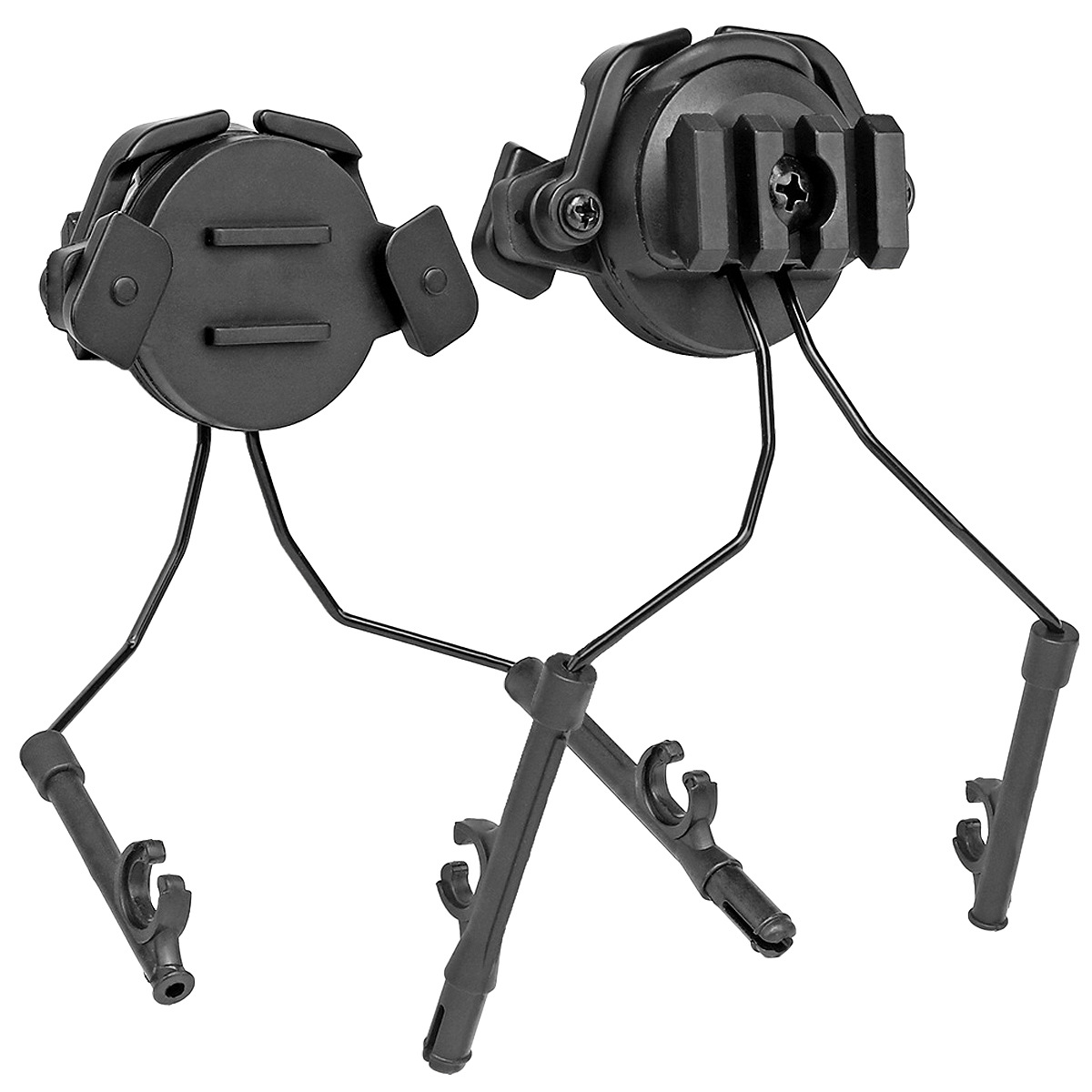 Tactical FAST Helmet Bracket Accesorios de auriculares Multifuncional Adaptable Bracket de cuerno 19 ~ 21mm Guía giratoria