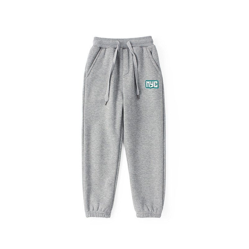 Pantalones de invierno para niños estilo coreano nuevos Pantalones deportivos engrosados para niños medianos y grandes pantalones de niñas calientes forrados de lana al por mayor