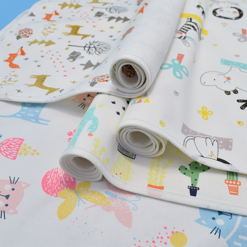 Factory Direct Sales of Pure Cotton Diaper Pads for Infants and Toddlers, Universal Blankets for Baby Cribs, Comfortable, Breathable and Durable Diaper Pads