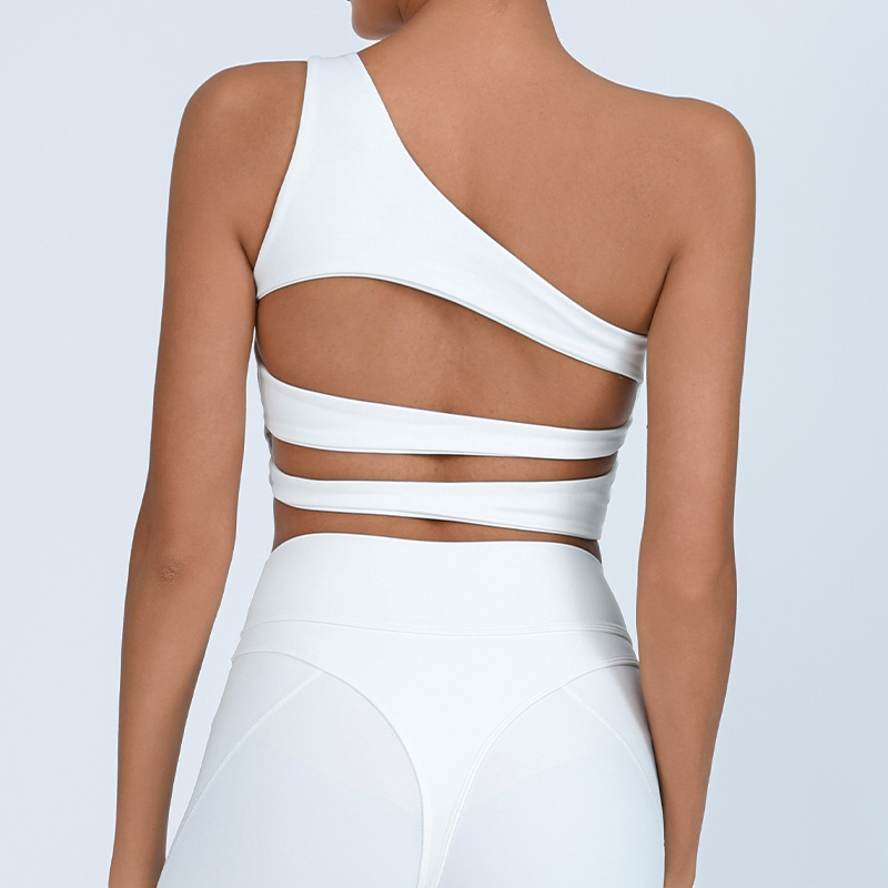 Europa y Estados Unidos comercio exterior transfronterizo chaleco de yoga para mujeres con cojín de pecho hermosa envoltura de pecho antichoque de alta elasticidad secado rápido sujetador deportivo fitness