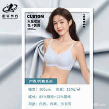 现货120g内衣内裤专用面料 哑光平纹尼龙弹力布 亲肤透气针织布料