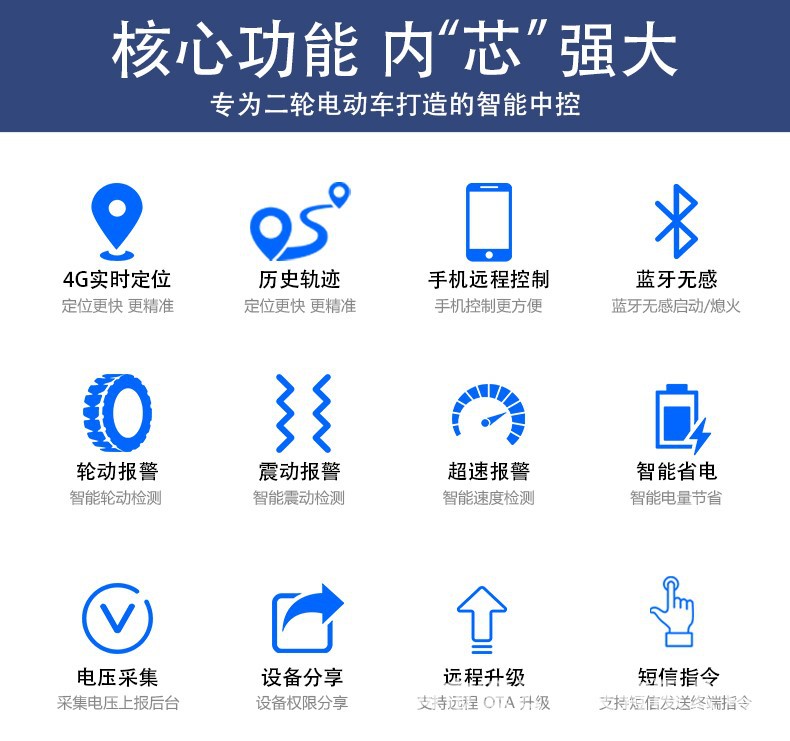 Electric Vehicle GPS Beidou Locator Intelligent Anti-theft Bluetooth