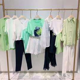 无涩一诺23夏茶歇法式甜美连衣裙设计感小众气质套装品牌折扣货源