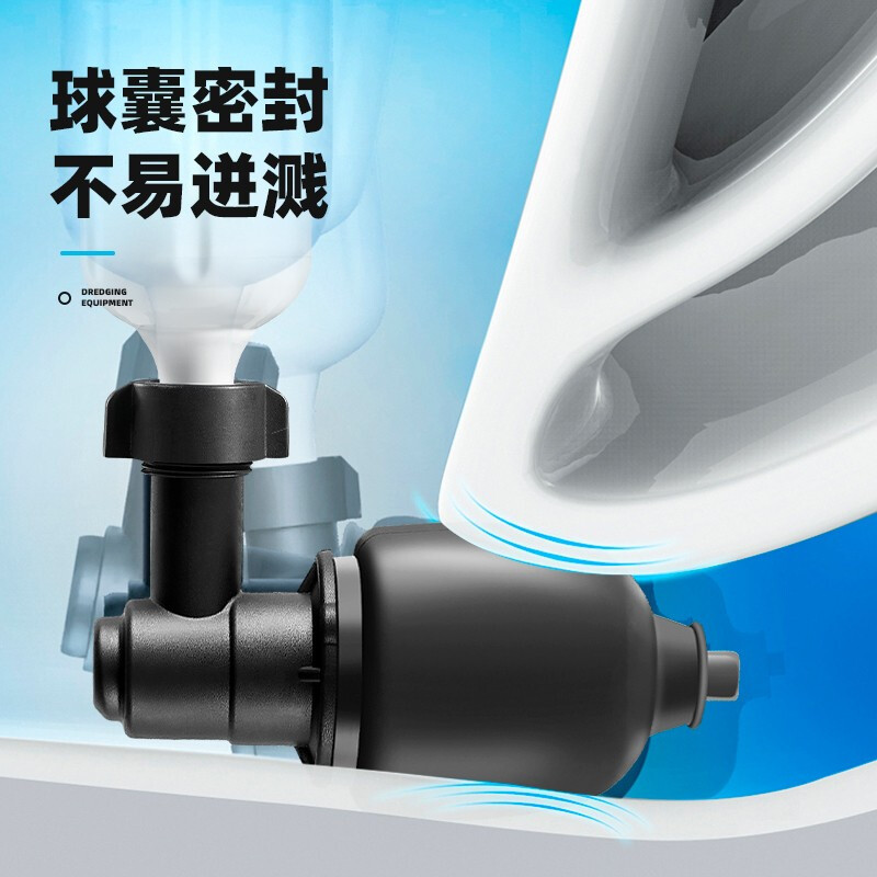 Desatascador de inodoro de alta presión tipo cañón de aire, drenaje rápido de tuberías y alcantarillado