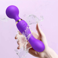 クロスボーダー新型全身防水ダブルヘッド振動棒g点高潮自慰マッサージ棒女子器具成人用品