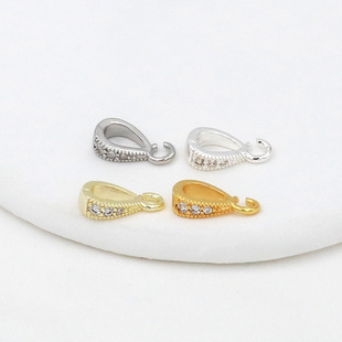 18k����ɫ�f�ܿ�΢��ʯ���ӿ����朵������ӵ������^D42