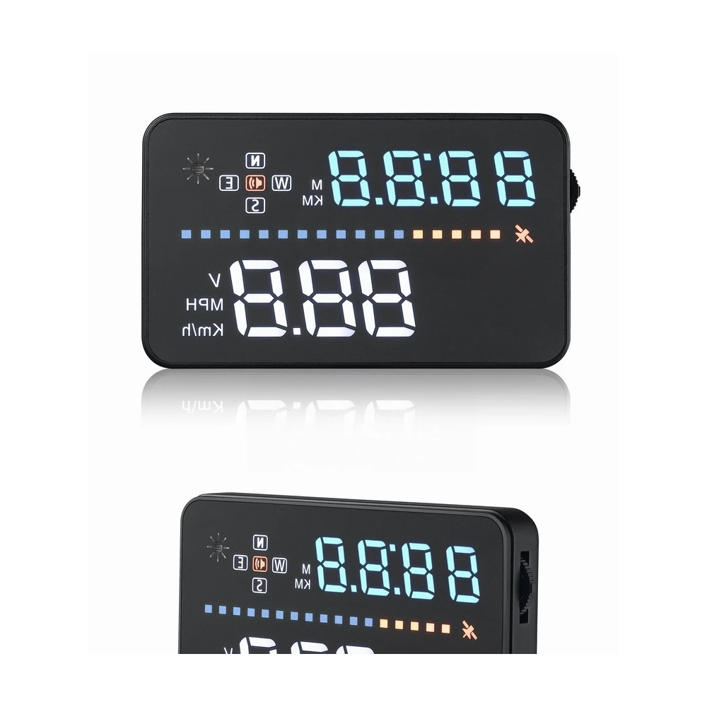 A3 3.5inch Car Hud Head-Up Display Projector Gps Speedometer Obd2 Car Speed Warning