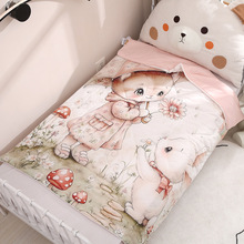 A类夏季针织棉可机洗夏凉被单人儿童春秋薄空调被子幼儿园被子