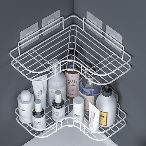 No punching bathroom bathroom sink storage rack toilet tripod toilet wall-mounted kitchen storage shelf