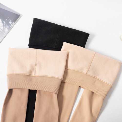 Autumn and winter VC water-gloss pants bare legs artifact women's nude natural beautiful leg shaping all-in-one pants thickened and velvet leggings