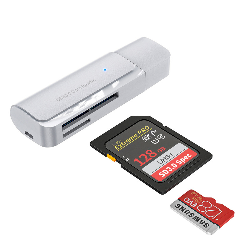 USB3.0二合一读卡器SD/TF内存卡多功能电脑笔记本读卡器现货批发|undefined