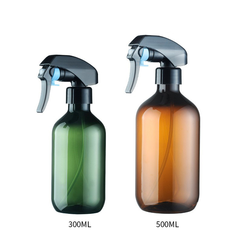 厂家新款300ml茶色PET喷雾瓶500毫升厨房清洁消毒喷瓶花王枪喷壶