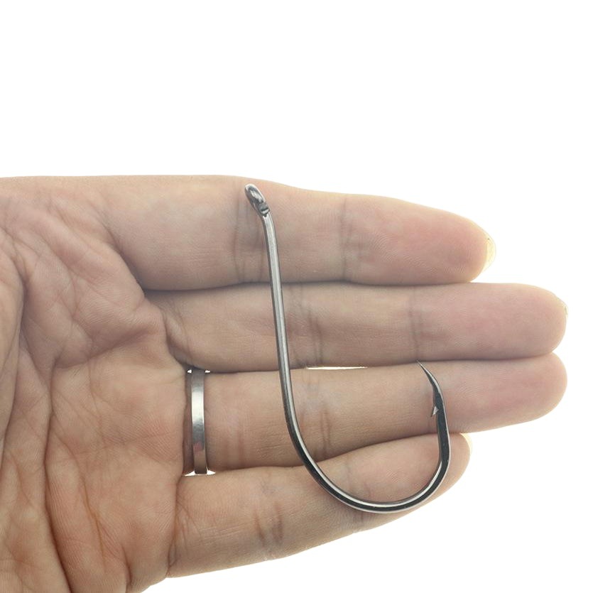 8299 Octopus Hook with ring and hole pipe hook sea fishing Luya crooked mouth hook octopus beak Blackfish pike perch hook