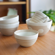 日本进口午柔系列米饭碗马克杯釉下彩家用陶瓷碗饭碗日式料理餐具