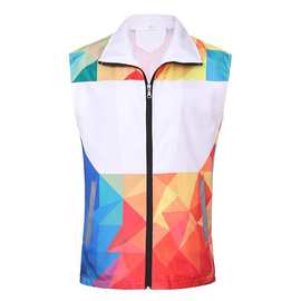 xyw.801热升华数码马甲义工志愿者公益活动宣传渐变色彩色工作服