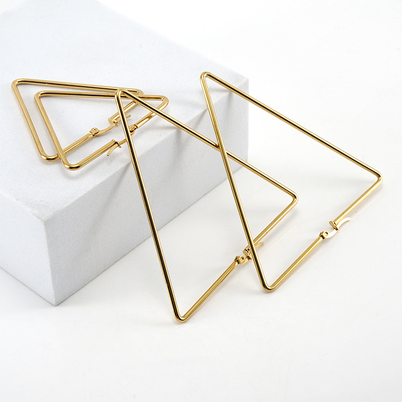 Pendientes de acero inoxidable a la moda para mujer, de titanio y oro de 18K, con borlas exageradas, pendientes de espiral elegantes, accesorios de joyería. image 6