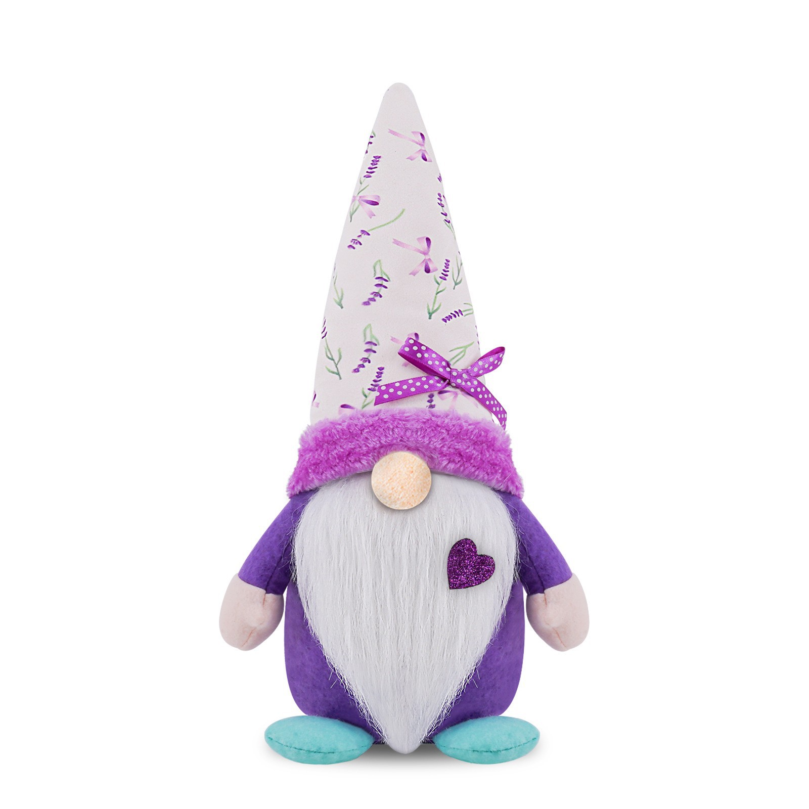 Verano creativo lindo de pie sin rostro muñeca decoración de la ventana Cruz-frontera lavanda amor decoración muñeca sin rostro