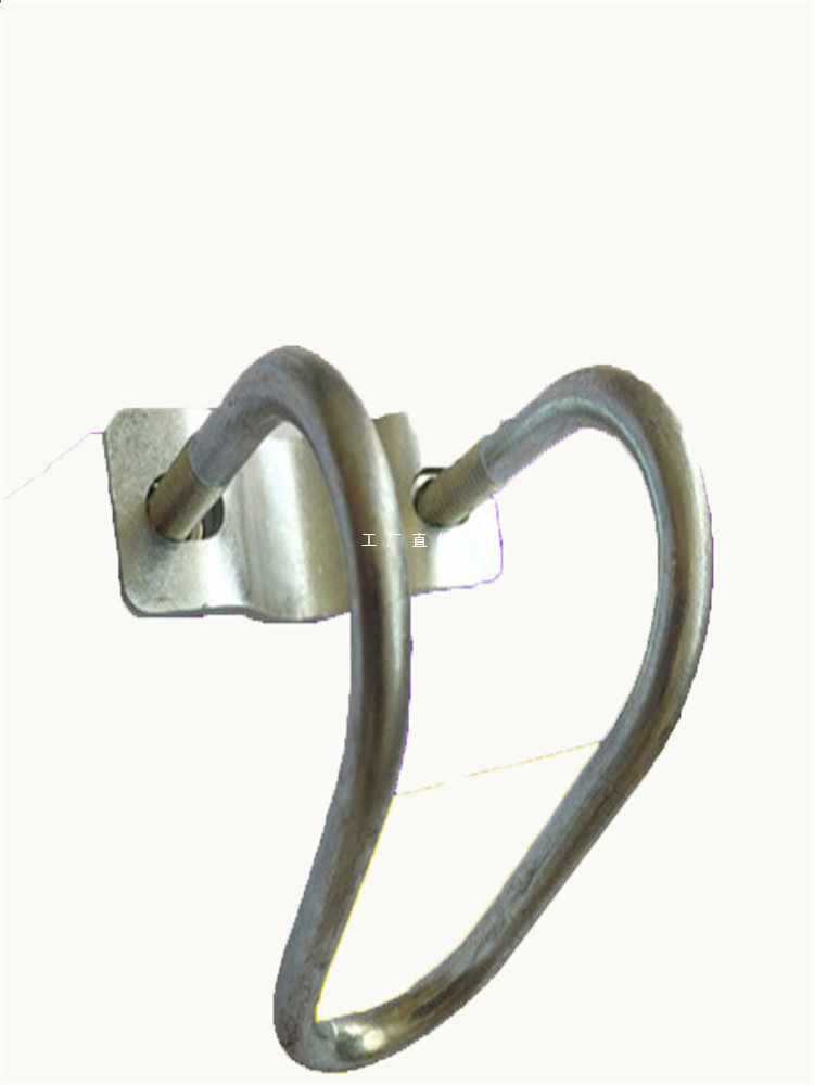 6E3X双u型管卡镀锌铁管紧固件钢管卡扣双十字卡扣水管固定卡