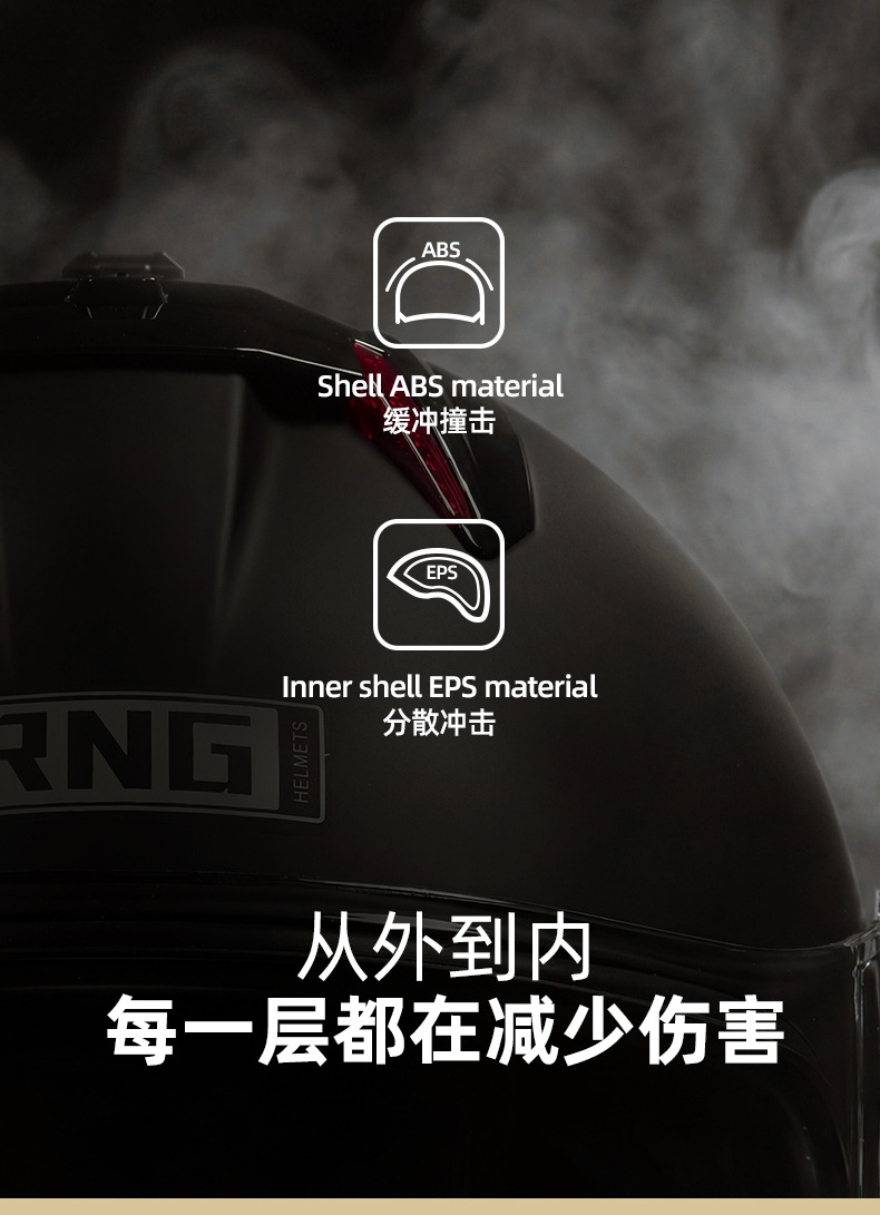 26-Year-Old Rng New Model Motorcycle Riding Helmet with Bluetooth Small Shell Motorcycle Helmet Electric Vehicle Helmet for Men and Women
