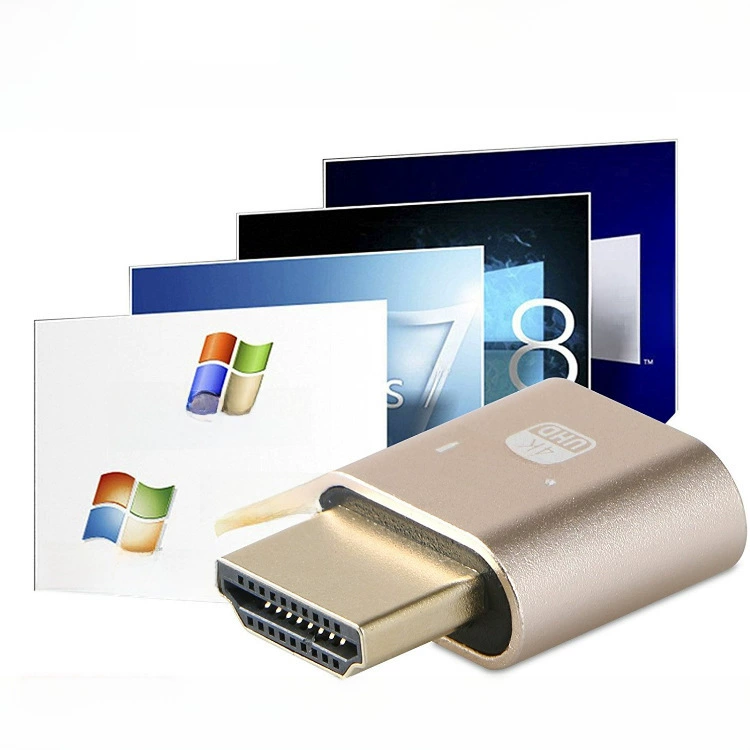 Защитная крышка HDMI драгоценности Dummy Plug графический адаптер обманчивый VGA поддельная нагрузка DVI виртуальный дисплей с EDID