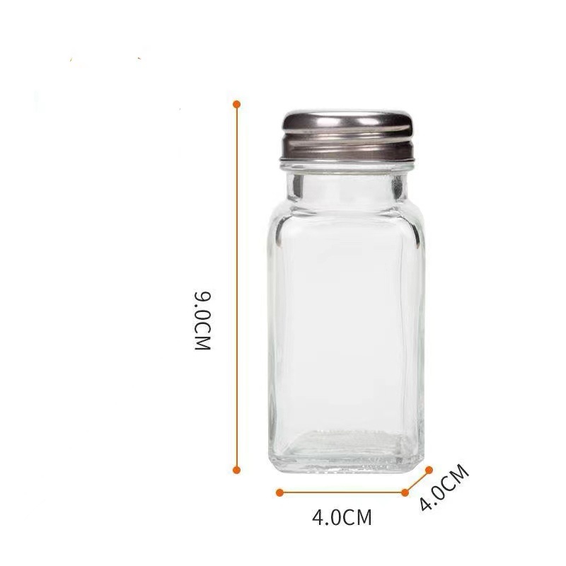 Tapa de aluminio para botella de condimento cuadrado