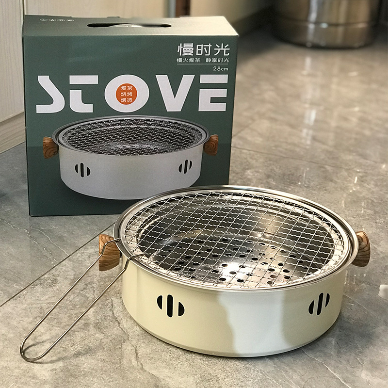 Estufa de carbón coreano barbacoa estufa calefacción estufa de carbón al aire libre Brasero Internet celebridad estufa té cocina hogar patio interior estufa