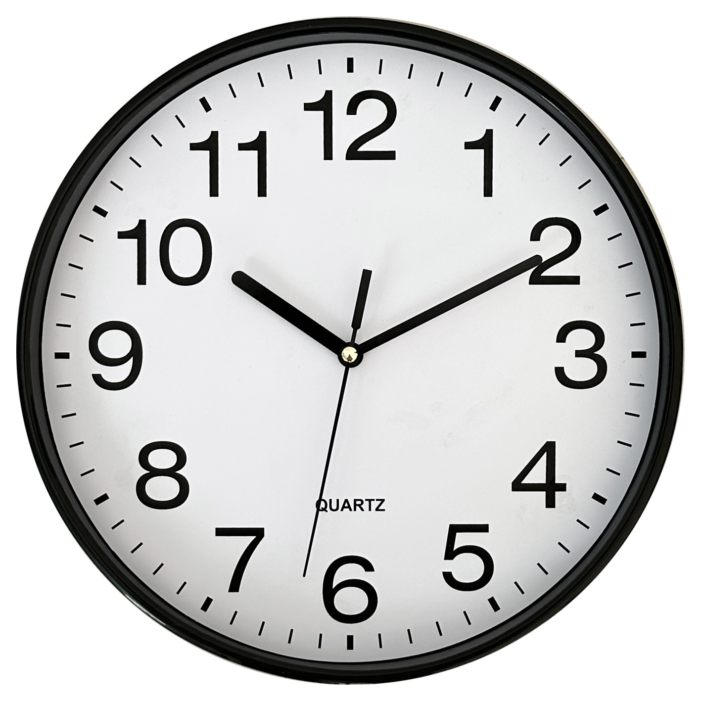 亚马逊爆款挂钟10寸圆形塑料简约时尚广告钟寸钟细框新雅达NE-821