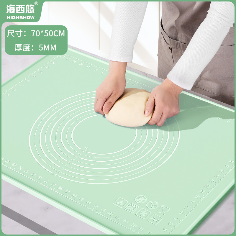 硅胶揉面垫食品级加厚垫面板塑料案板不粘和面垫家用擀面烘焙工具|undefined